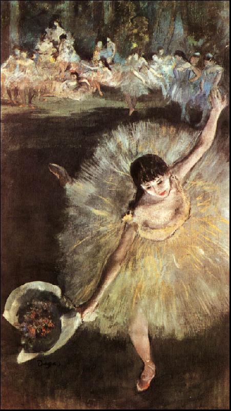 Edgar Degas Dancer with Bouquet oil painting image